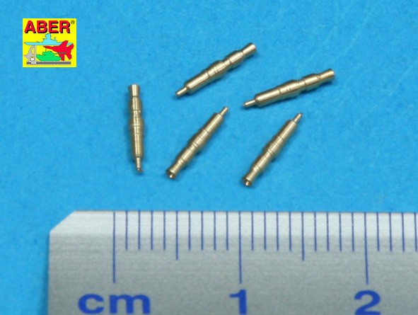 Set of 5 pcs. German Tank MG 34 machine guns tips barrels for turret mount – Image 2