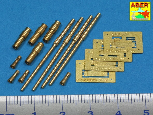 Set of 4 German 2cm L/65 gun barrel for Flakvierling 38 – Image 2