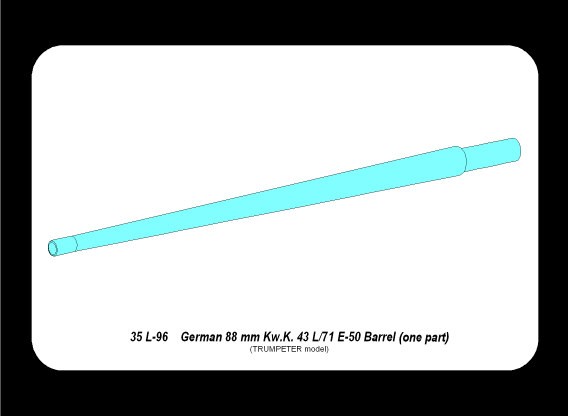 Germ.88 mm Kw.K. 43 L/71 E-50 Barrel (one part) – Image 4