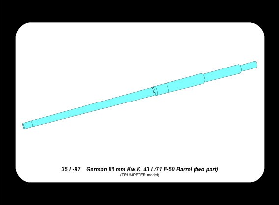 Germ.88 mm Kw.K. 43 L/71 E-50 Barrel (two part) – Image 4