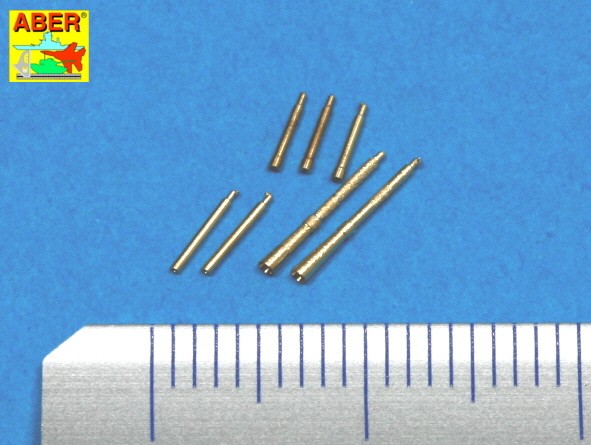Set of 7 barrels tips for Soviet Degtijarew DT and DP machine guns – Image 2