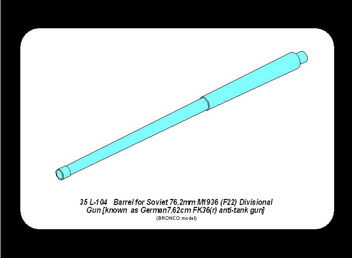 Barrel for Soviet 76,2mm M1936 (F22) Divisional Gun – Image 7