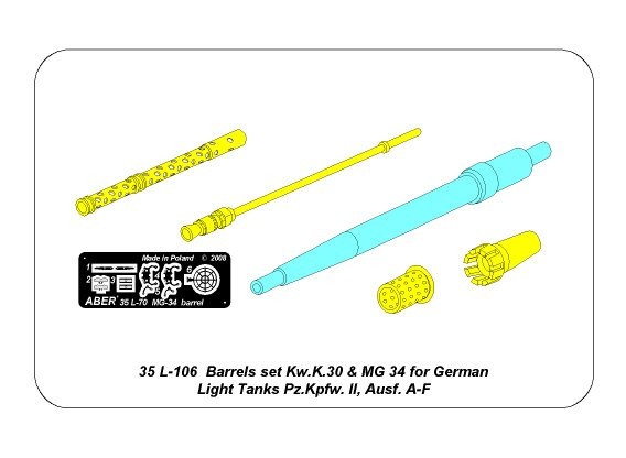 Fut de canon Kw.K 30 et MG 34 pour Pz.Kpfw.II Ausf A-F (sd.kfz.121) – Image 8
