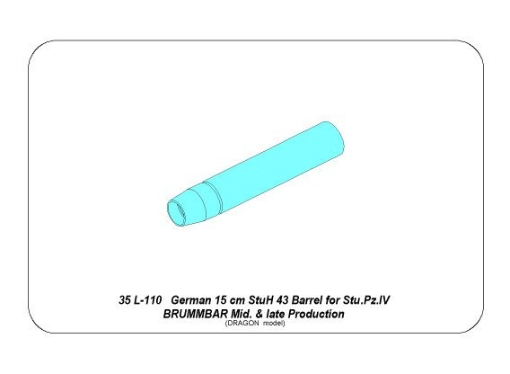 German 15cm StuH 43 Barrel for Stu.Pz. IV Brummbar – Image 9