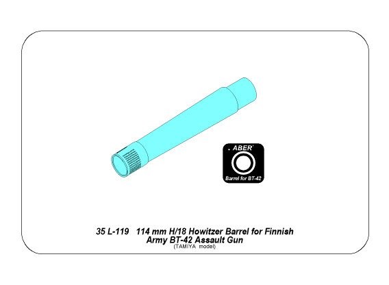 Fut de canon 114mm H/18 BT-42 tamiya – Image 6