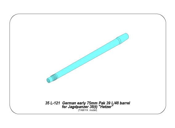 Fut de canon early 75mm Pak 39 L/48 pour Jagdpanzer 38(t) – Image 9