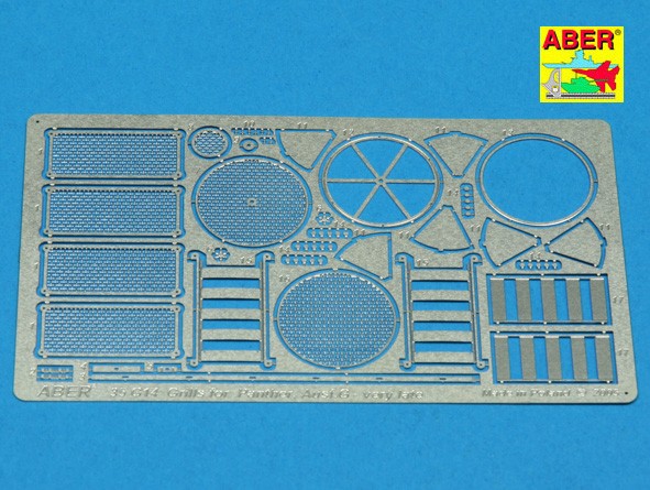 Grilles pour Sd.Kfz.171 Panther Ausf.G late Tamiya