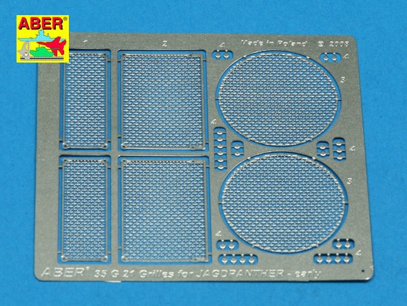 Grilles pour Jagdpanther Ausf. G1 early dragon