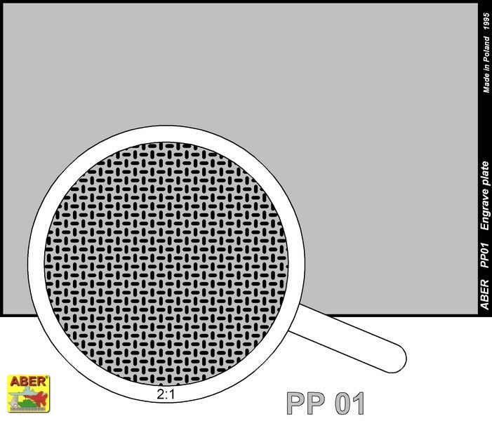 plaque gravée (88 x 57mm) - pattern 01 – Image 2