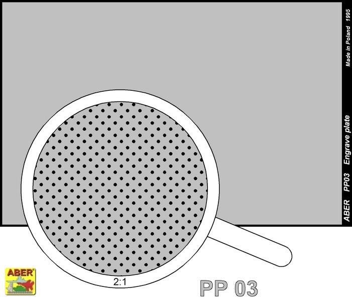 plaque gravée (88 x 57mm) - pattern 03