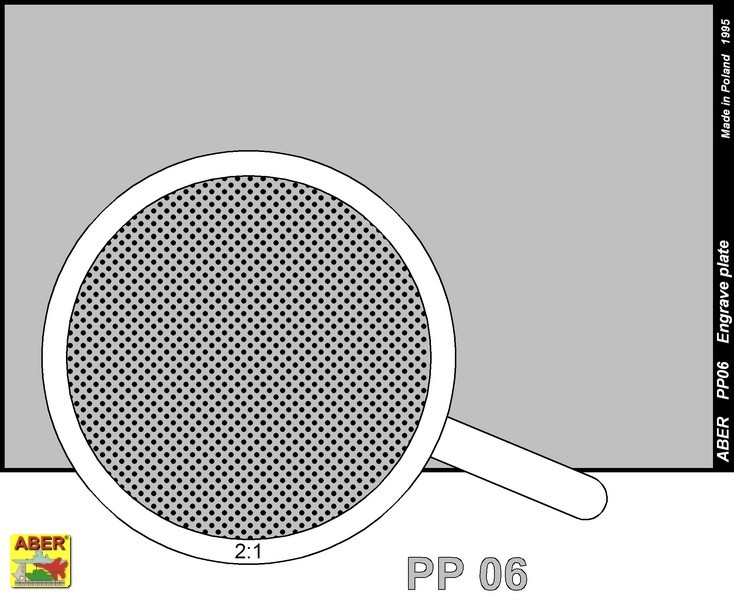 plaque gravée (88 x 57mm) - pattern 06