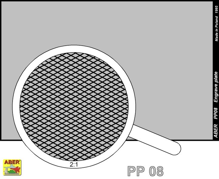 plaque gravée (88 x 57mm) - pattern 08