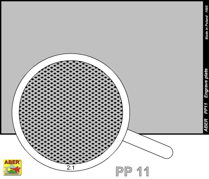 plaque gravée (140 x 39mm) motif 11