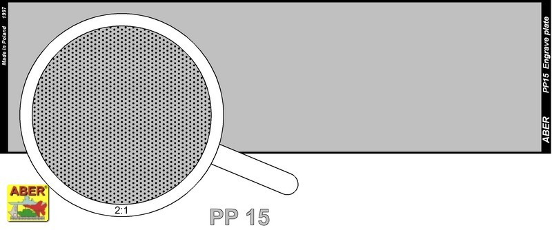 plaque gravée (140 x 39mm) - pattern 15