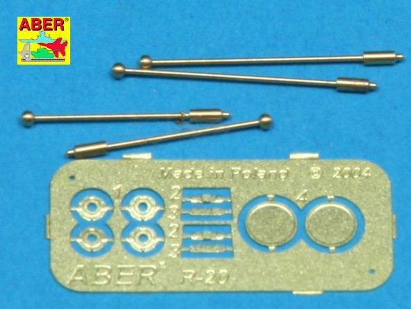 4 Tige et boules de gabari pour Sd.Kfz.234