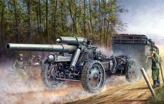 German sFH 18 15cm Field Howitzer