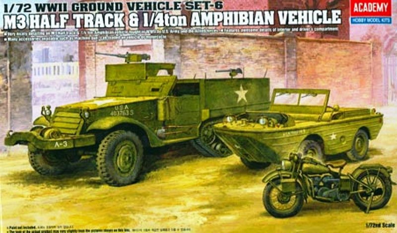 M3 HALF TRACK & 1/4ton AMPHIBIAN VEHICLE