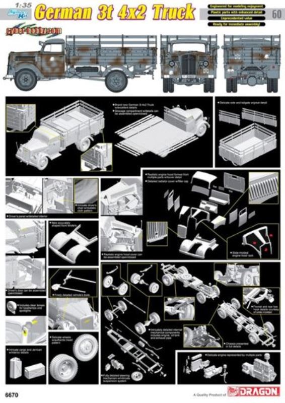 Sd.Kfz.305 German 3t 4x2 Truck – Image 2