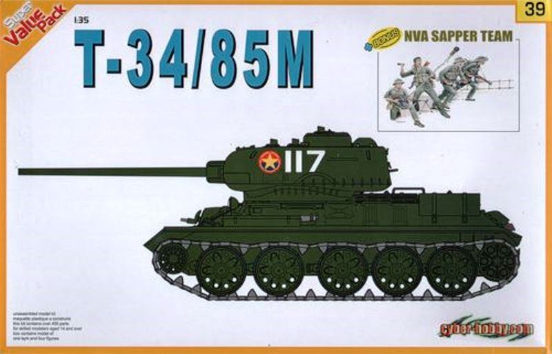 T-34/85M With NVA Sapper Team Figure Set