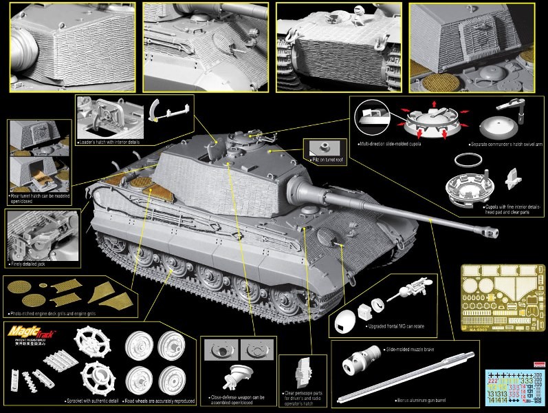 Kingtiger Henschel turret w/ Zimmerit – Image 2