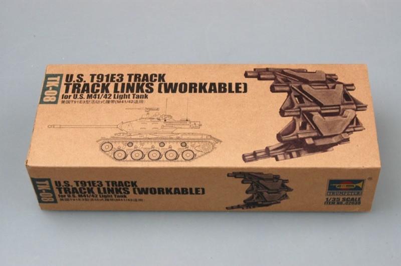 SET DE CHENILLES T-91E3 ACIER P/CHARS MOYENS M41/42 US 1950