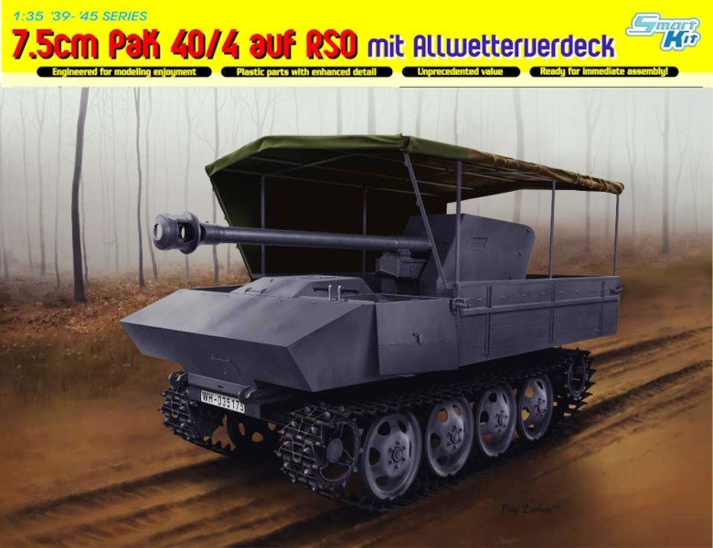 7.5cm PaK 40/4 auf RSO mit Allwetterverdeck