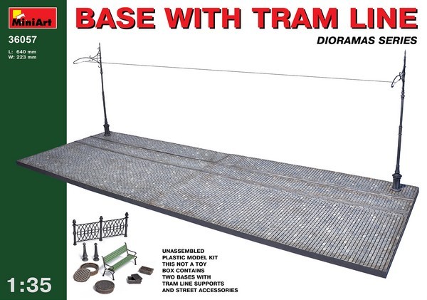 BASE WITH TRAM LINE