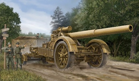 German 21cm Morser 18 Heavy Artillery Gun