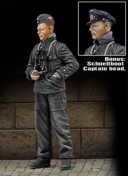 Kriegsmarine sea man WWII (inclus 2 têtes)