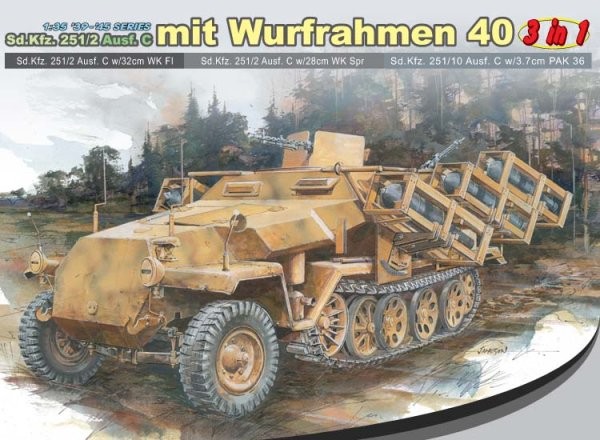 Sd.Kfz. 251/2 Ausf.C mit Wurfrahmen 40, "3 in 1"