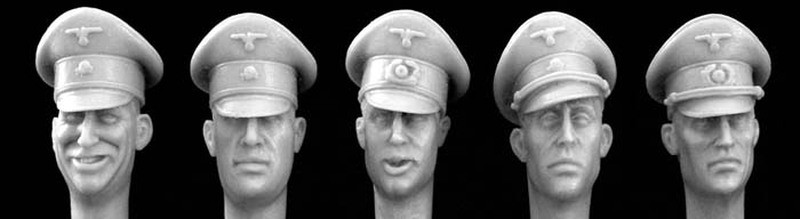 5 heads german off formal peak caps