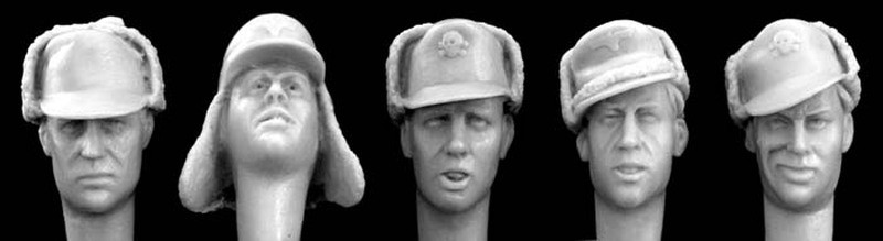 5 heads german winter caps with visors