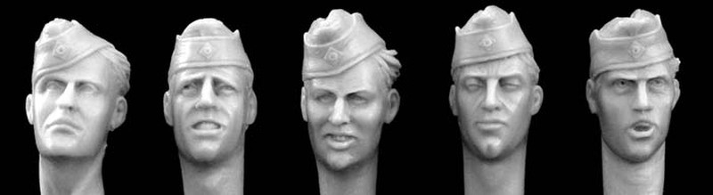 5 heads of german army sidecaps
