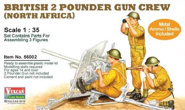 British 2 Pounder Gun Crew North Africa