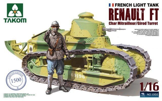 French Light Tank Renault FT Char Mitrailleur/Girod Turret