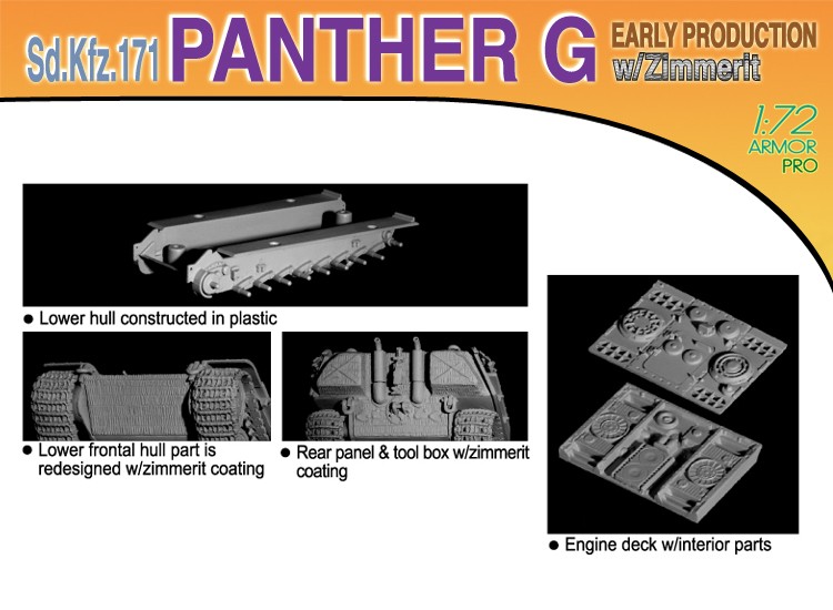 Sd.Kfz.171 Panther G Early Production w/Zimmerit – Image 3