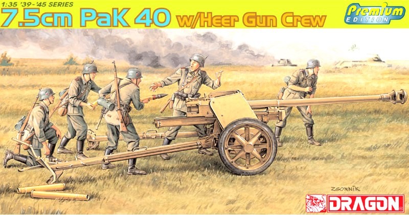 7.5cm Pak 40 w/Heer Gun Crew