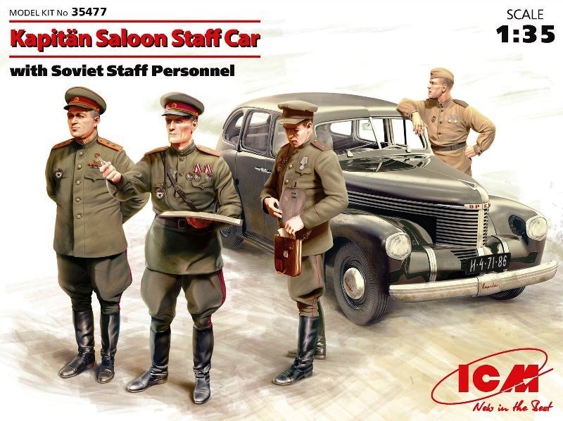 Kapitän Saloon Staff Car with Soviet Staff Personnel
