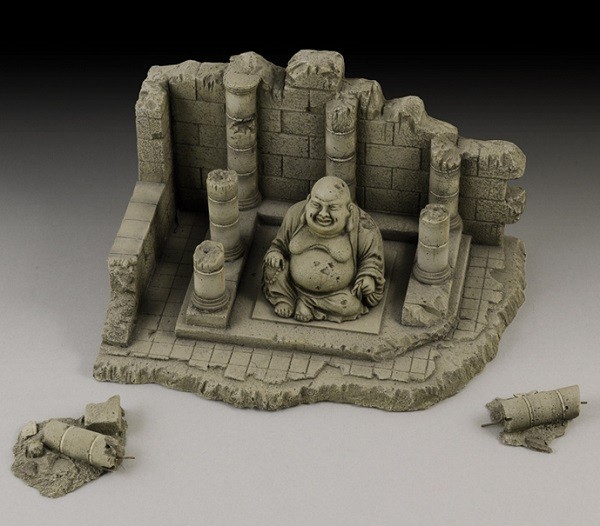 Temple with Buddha ruin