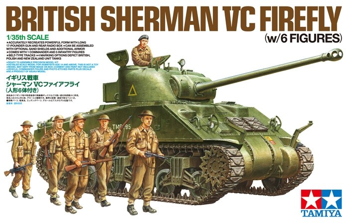 British Sherman Vc Firefly (w/6 Figures)