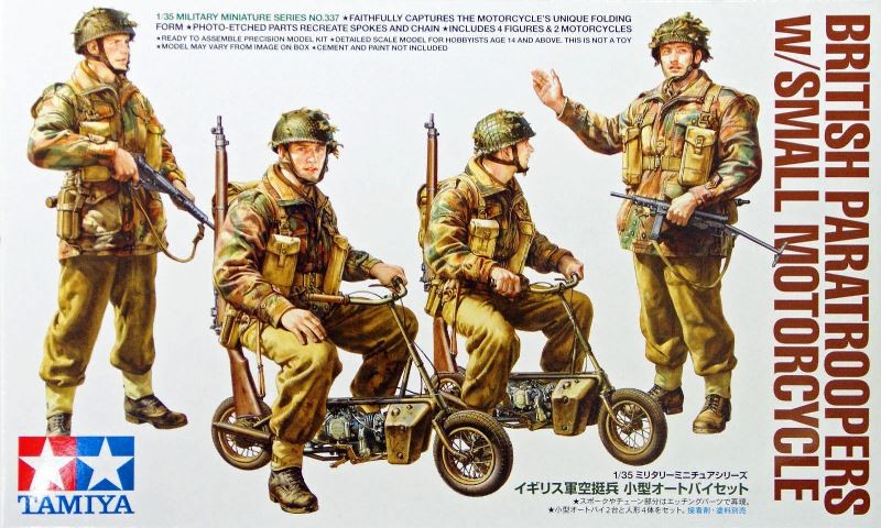British Paratroopers - w/Small Motorcycle