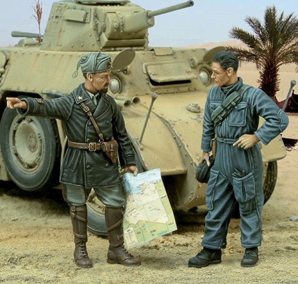 Italian Captain and tanker-WWII