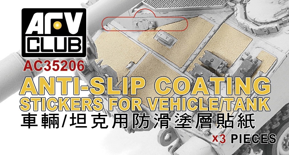 Anti-slip Coating Stickers for Vehicles/Tanks