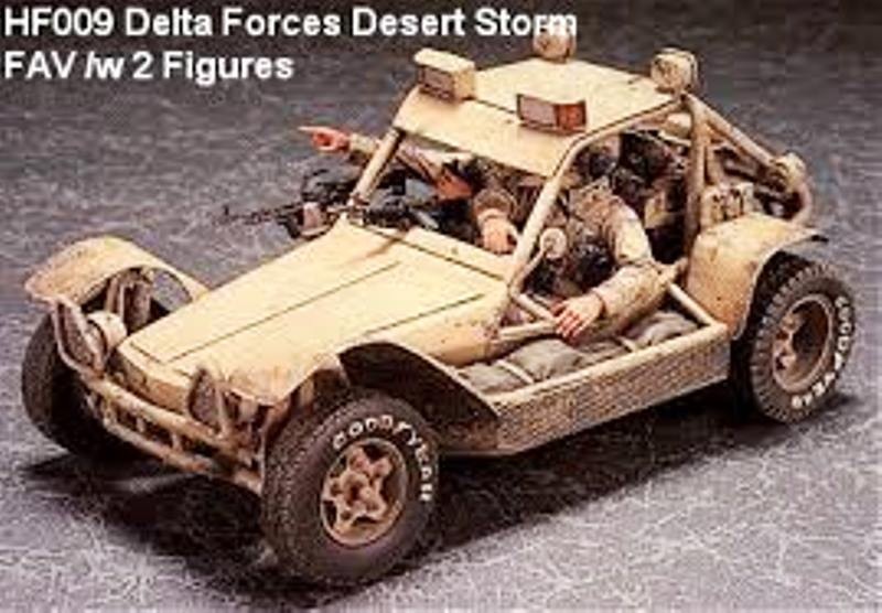 DELTA FORCES DESERT STORM FAV WITH 2 FIGURES