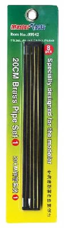 SET 1 - TUBES EN LAITON 20cm (4 types différents)