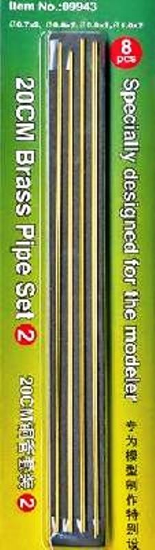 SET 2 - TUBES EN LAITON 20cm (4 types différents)