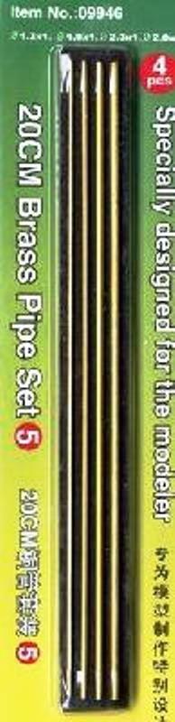 SET 5 - TUBES EN LAITON 20cm (4 types différents)