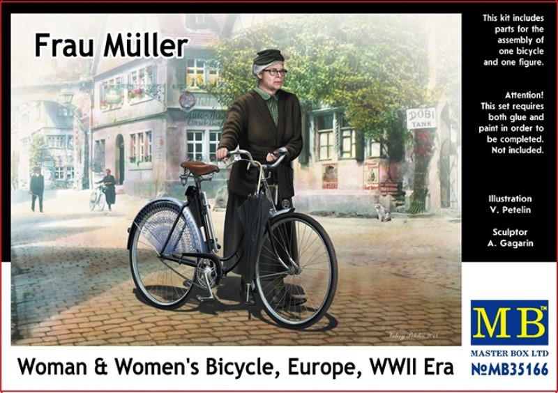 Frau Muller - Woman & Womens Bicycle Europe WWII Era