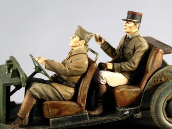 conducteur et officier français 1940 (pour traction avant)