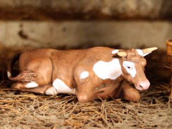 vache à l'étable
